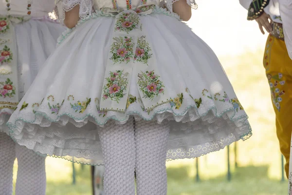 Detail Kostum Rakyat Rakvice Moravia Selatan Republik Ceko — Stok Foto