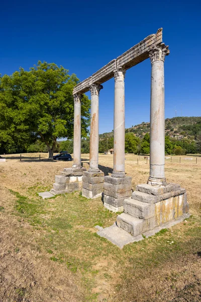 Ruins Roman Temple Riez Alpes Haute Provence France — Stock Photo, Image