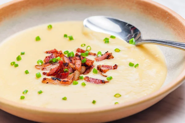 Yellow Peas Porridge Bacon Strips — Stockfoto