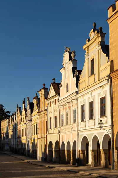 Telc Unesco Dünya Mirası Bölgesi Güney Moravya Çek Cumhuriyeti — Stok fotoğraf