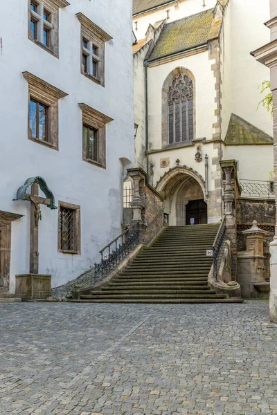 Cesky Krumlov Altstadt Unesco Weltkulturerbe Südböhmen Tschechische Republik — Stockfoto
