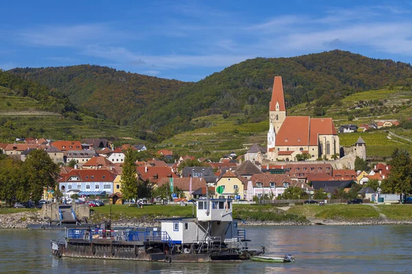 Wachau Mit Weisenkirchen Der Wachau Und Donau Unesco Welterbe Österreich — Stockfoto