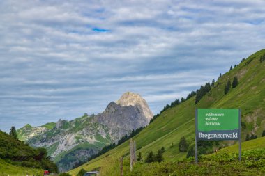 Bregenzerwald 'a hoş geldiniz, Hochtann Dağı Geçidi, Warth, Vorarlberg, Avusturya