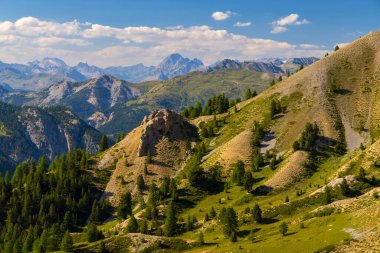 Col de la Bonette, Mercantour ulusal parkı, sınır Alpes-Maritimes ve Alpes-de-Haute-Provence, Fransa