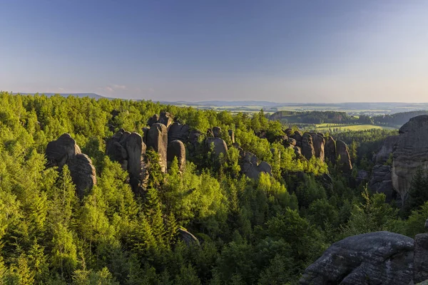 Ущелина Блексміт Kovarova Rokle Природний Заповідник Брумоске Стені Східна Богемія — стокове фото