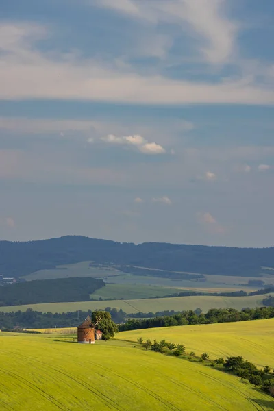 Molino Viento Chvalkovice Moravia Del Sur República Checa — Foto de Stock