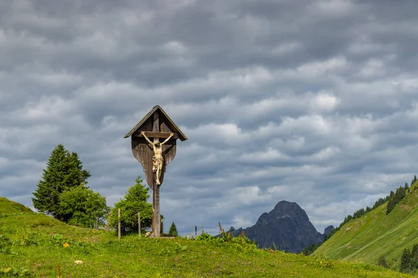 Landscapes Kalbelesee Hochtann Mountain Pass Warth Vorarlberg Austria — Stock Photo, Image