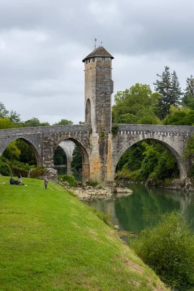 Pont Vieux Pod Orthez New Aquitaine Departament Pirineii Atlantique Franța — Fotografie, imagine de stoc