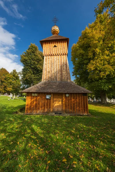 Деревянная Церковь Святых Нижняя Полянка Словакия — стоковое фото