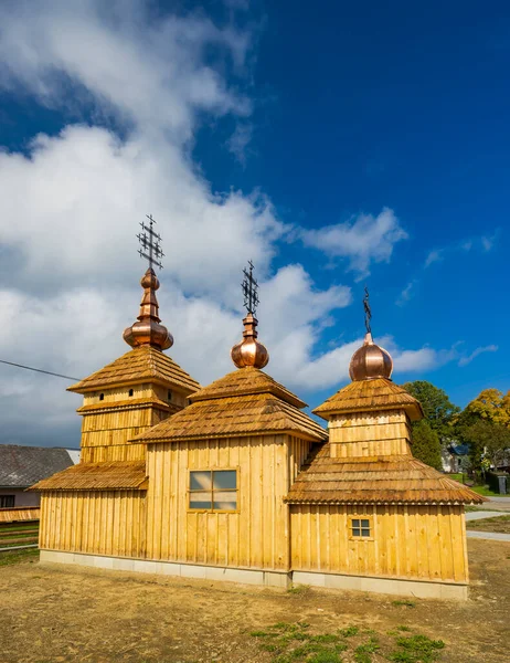 Model Wood Church Nizna Polianka Slovakia — Stockfoto
