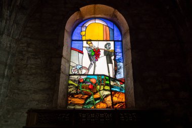 interior of Saint-Just church in Arbois, department Jura, Franche-Comte, France