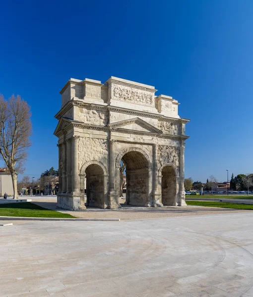 Roman Triumphal Arch Orange Unesco World Heritage Provence France — Stockfoto