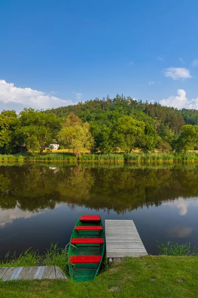 Floden Berounka Zvikovec Mellersta Böhmen Tjeckien — Stockfoto