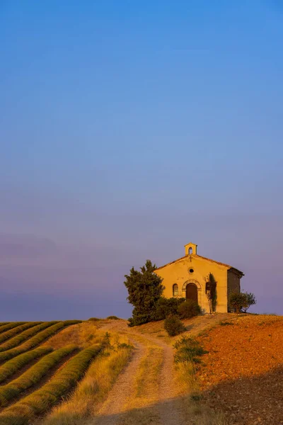 Chapel Plateau Valensole Provence France — 스톡 사진
