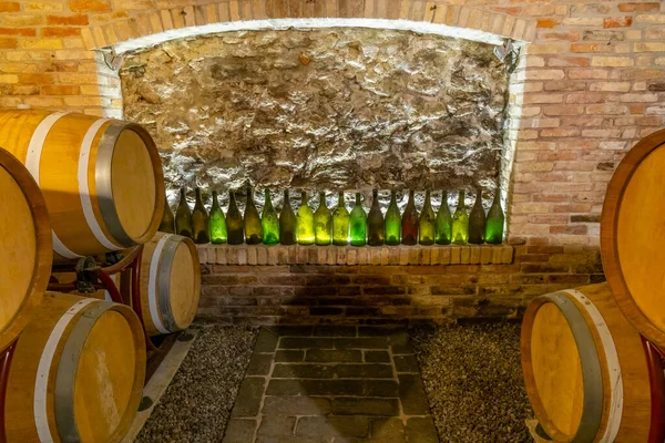 Traditional Winemaking Equipment Castello Razzano Piedmont Italy — стоковое фото