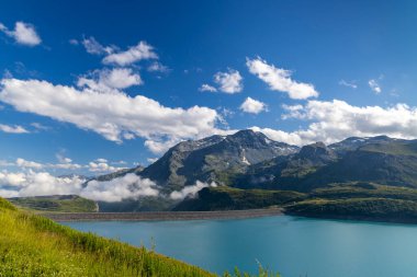 Lac du Mont Cenis yakınlarındaki manzara, Savoy, Fransa