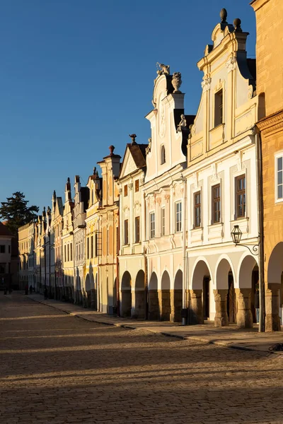 Telc Unesco Werelderfgoed Zuid Moravië Tsjechië — Stockfoto