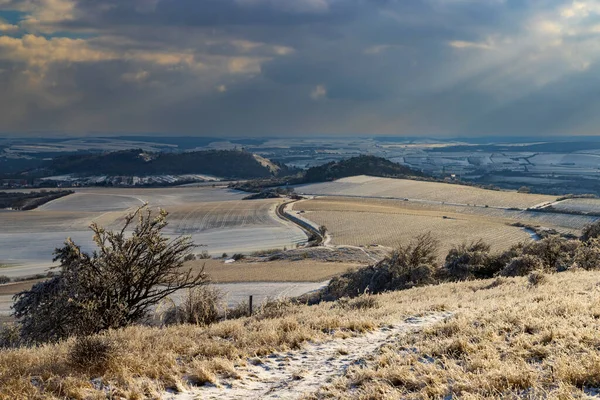 パラヴァの冬の風景 南モラヴィア チェコ共和国 — ストック写真