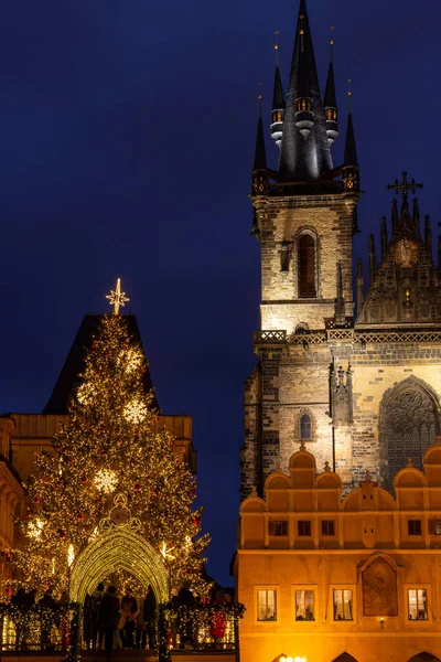 Place Vieille Ville Noël Prague République Tchèque — Photo