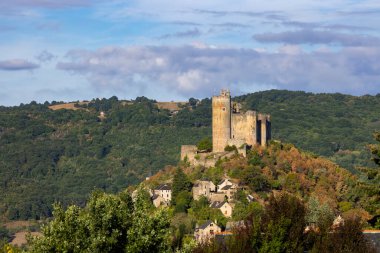 Chateau de Najac, Aveyron, Güney Fransa