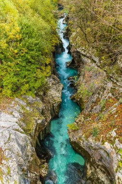 Great Soca Gorge (Velika korita Soce), Triglavski Ulusal Parkı, Slovenya