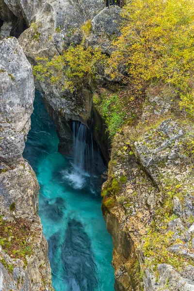 Great Soca Gorge Velika Korita Soce Triglavski Ulusal Parkı Slovenya — Stok fotoğraf