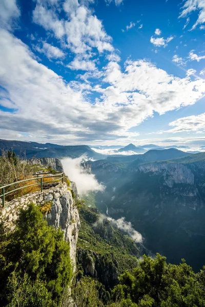 Mountain Landscape Width Canyon Verdon River Verdon Gorge Provence France — Stock fotografie