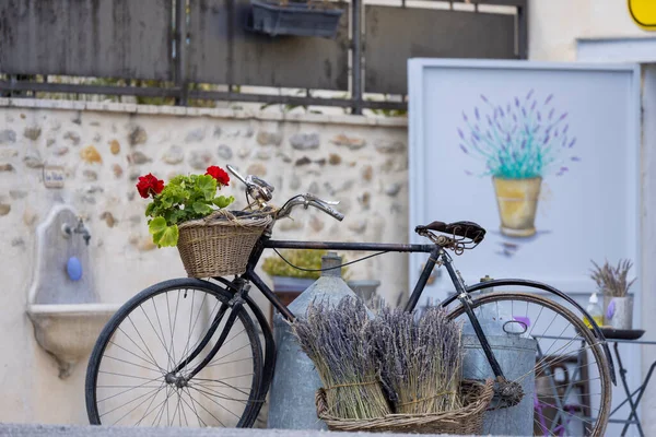 Stillleben Mit Fahrrad Der Provence Frankreich — Stockfoto