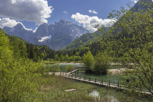Jasna Pond Kranjska Gora Triglavski National Park Slovenia — Zdjęcie stockowe