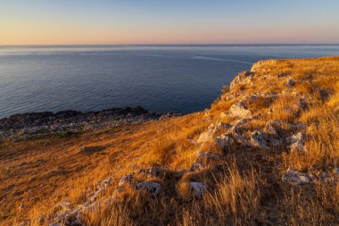 Torre Sant Emiliano, Otranto, Salento kıyıları, Apulia bölgesi, İtalya