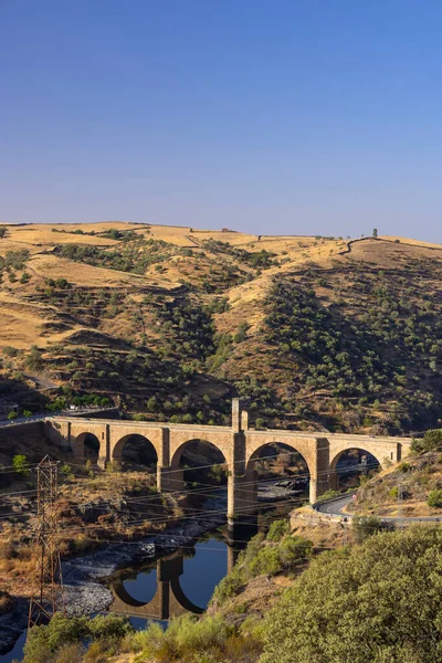 Puente Alcantara Alcantara Spanje — Stockfoto