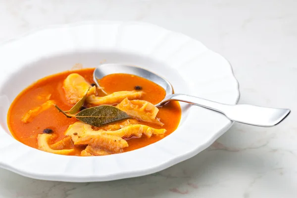 Still Life Tomato Tripe Soup — Stock Photo, Image
