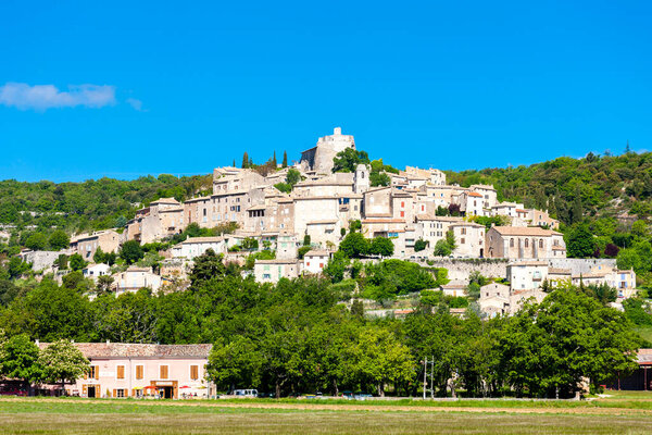 village of Simiane-la-Rotonde,  Alpes-de-Haute-Provence, France