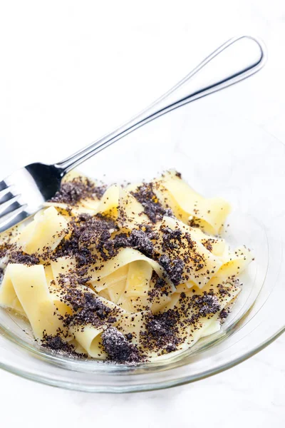 Pasta Con Semi Papavero Zucchero Velo — Foto Stock