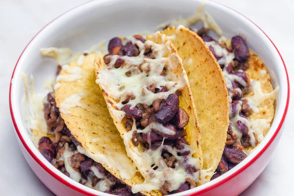 Tacos Minced Beef Meat — Stockfoto