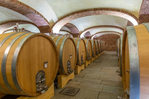 Wine Cellar Piedmont Italy — Foto de Stock