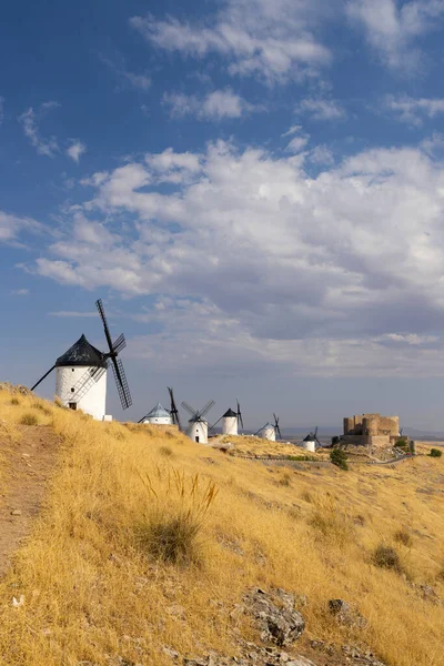 Windmills Castle Consuegra Castilla Mancha Spain — Photo