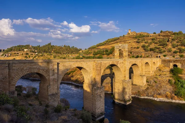 Alcantara Bridge Puente Alcantara Roman Bridge Alcantara Extremadura Spain — Stock Photo, Image