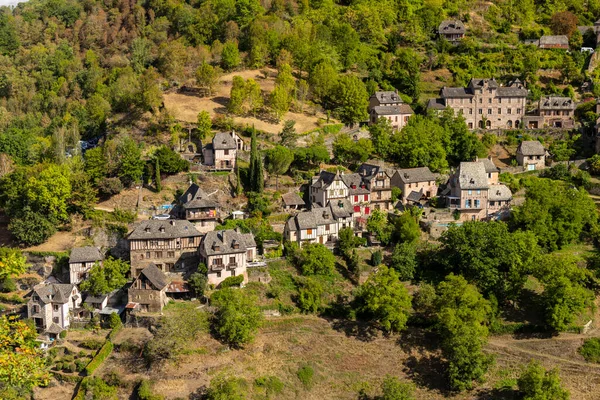 Unesco Village Conques Rouergue Aveyron Department France — Foto Stock