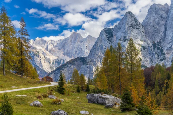 Пейзаж Недалеко Вршица Триглавский Национальный Парк Словения — стоковое фото