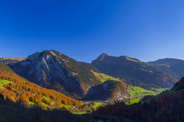Типичный Пейзаж Рядом Дамлсом Брегенцер Вальд Брегенц Форарльберг Австрия — стоковое фото