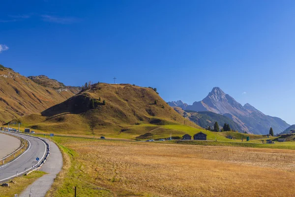 Paesaggi Vicino Kalbelesee Passo Hochtann Warth Vorarlberg Austria — Foto Stock