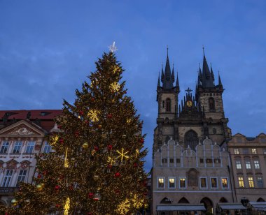 Eski Şehir Meydanı, Noel zamanı, prague, Çek Cumhuriyeti