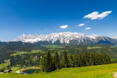 Avusturya, Schladming yakınlarındaki Dachstein ve manzara