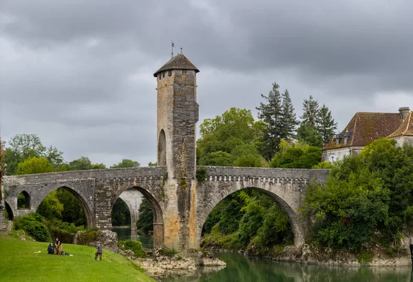 Pont Vieux Híd Orthez New Aquitaine Pyrenees Atlantiques Megye Franciaország — Stock Fotó