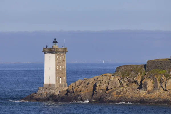 Conquet Phare Kermorvan Brittany France — 图库照片