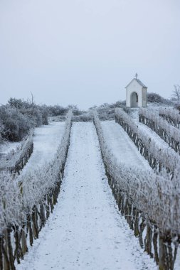Hnanice yakınlarındaki Calvary, Znojmo bölgesi, Güney Moravya, Çek Cumhuriyeti