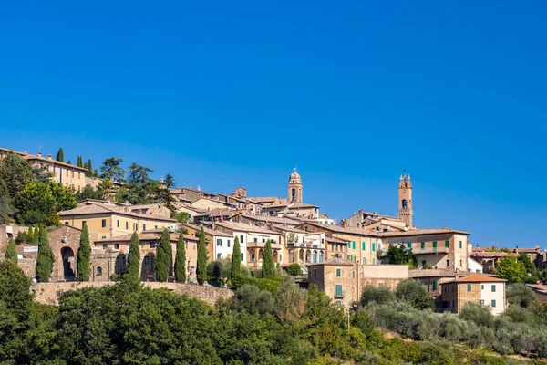 Toscanas Mest Kända Stad Montalcino Italien — Stockfoto