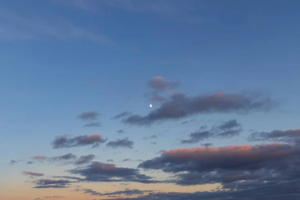 Тучи Закате Зимой — стоковое фото