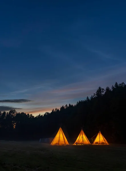 Scout Camp West Bohemen Tsjechië — Stockfoto